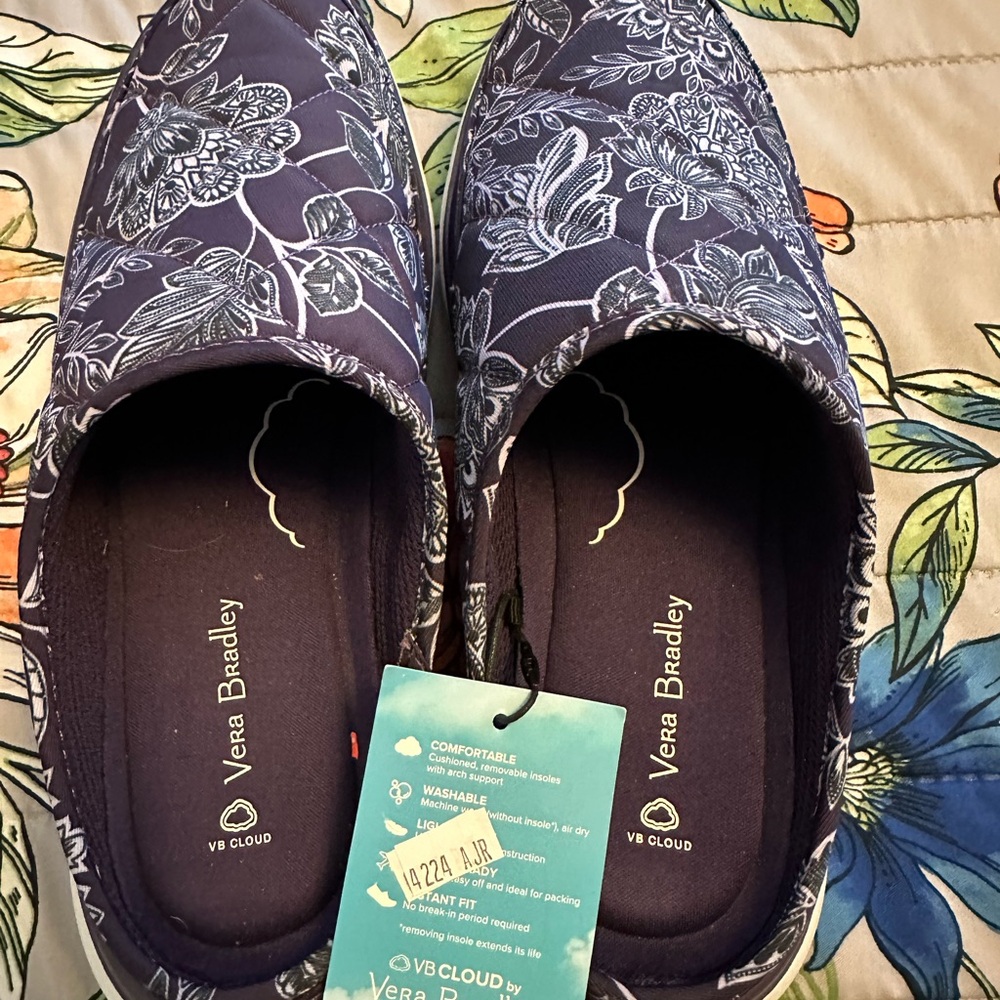 Vera Bradley Women's Floral Slip-On Shoes - Blue